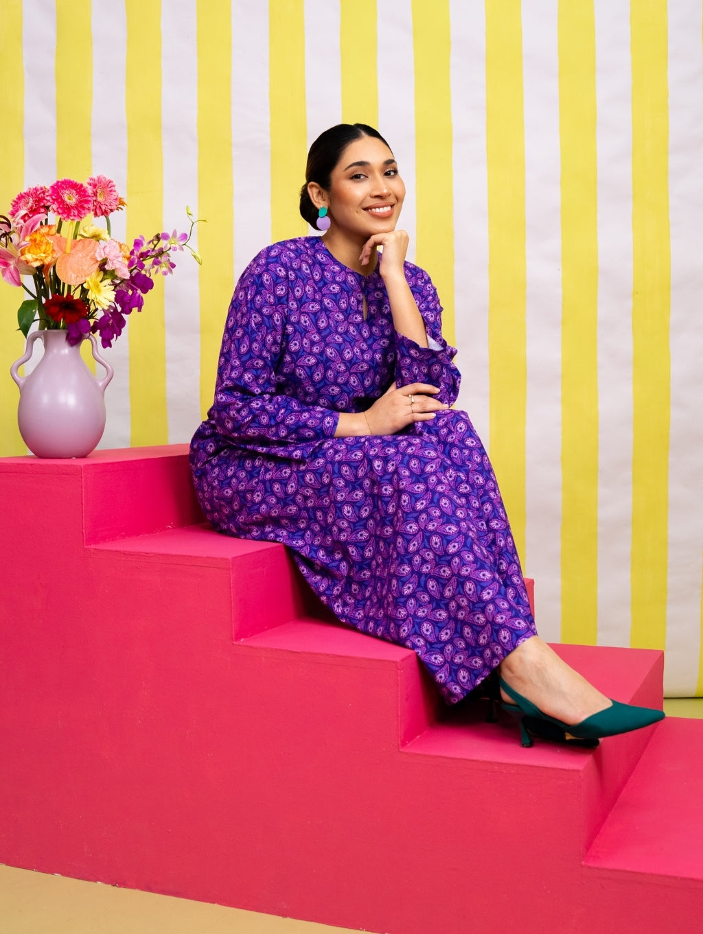 Koa Kurung in Purple