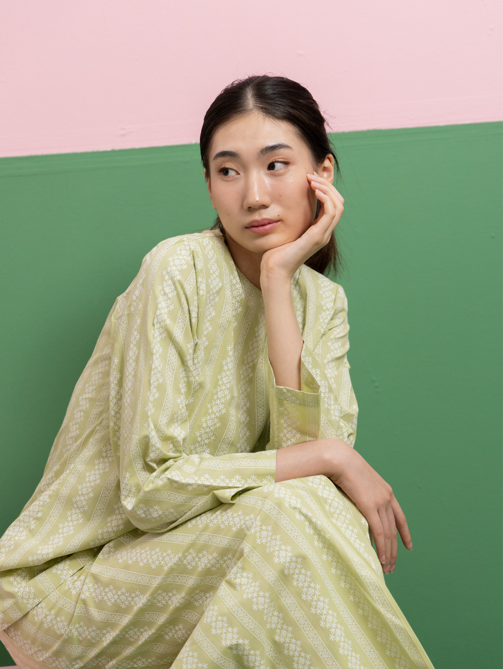 Mandisa Kurung in Green