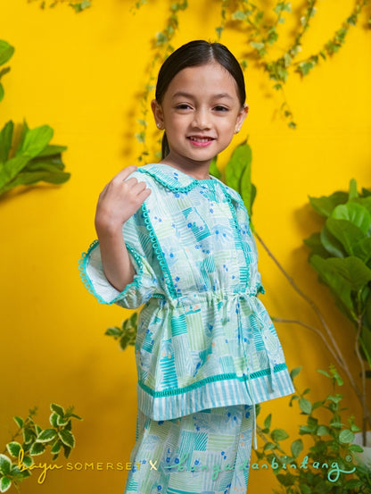 KIDS Tallulah Set in Kasih Green