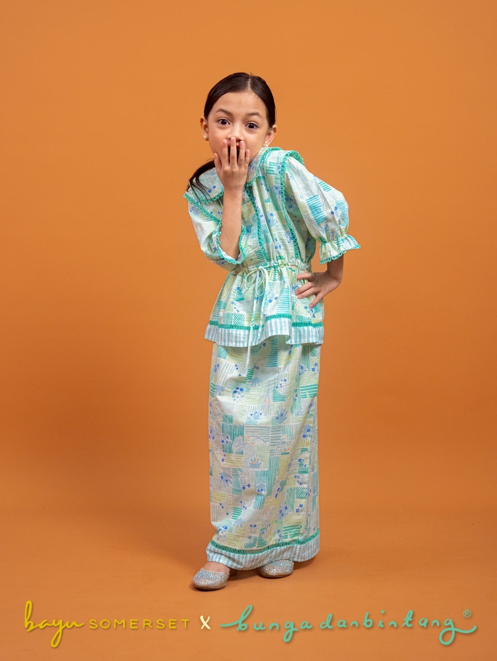 KIDS Tallulah Set in Kasih Green