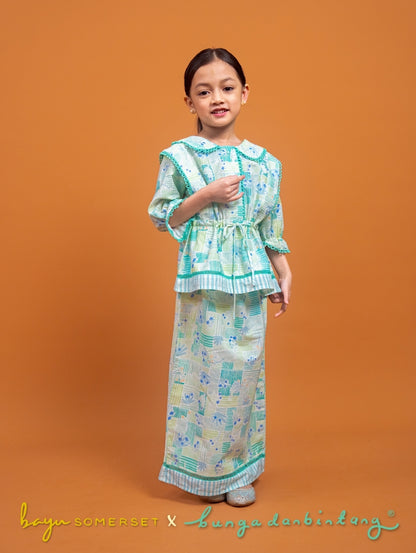 KIDS Tallulah Set in Kasih Green