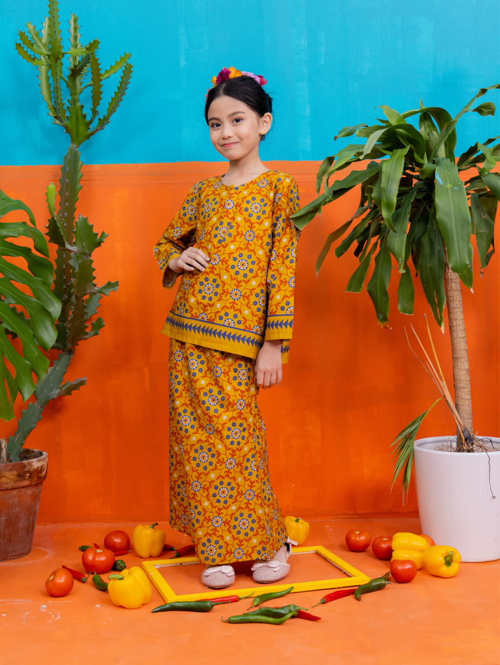 KIDS Catalina Kurung - Yellow