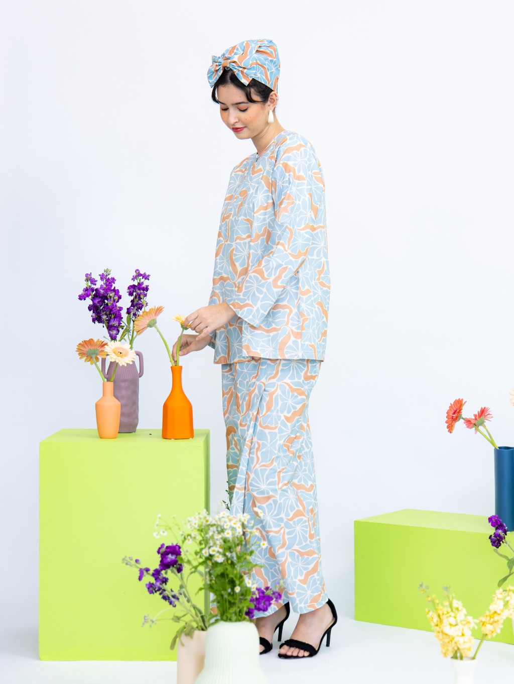 Cydonia Kurung in Blue