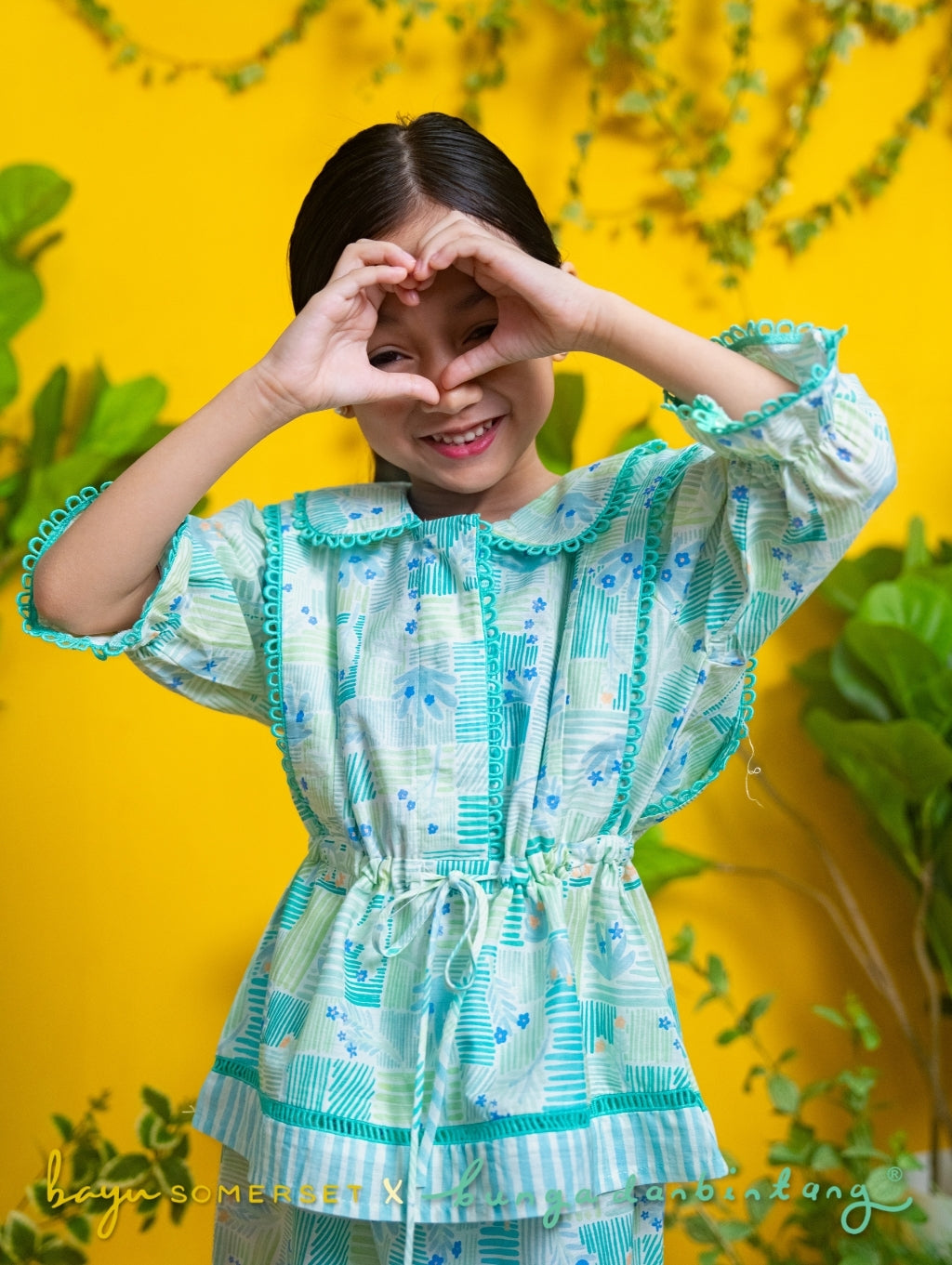 KIDS Tallulah Set in Kasih Green