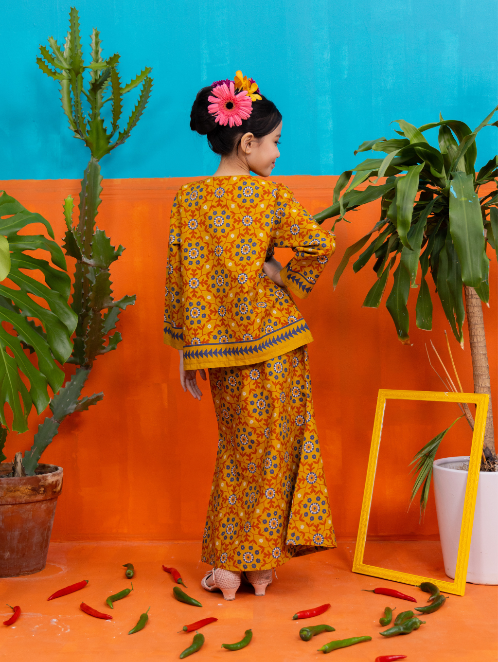 KIDS Catalina Kurung - Yellow