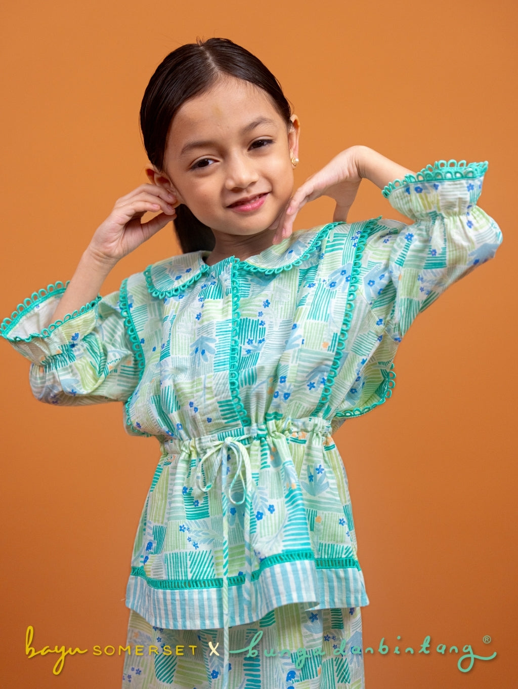 KIDS Tallulah Set in Kasih Green