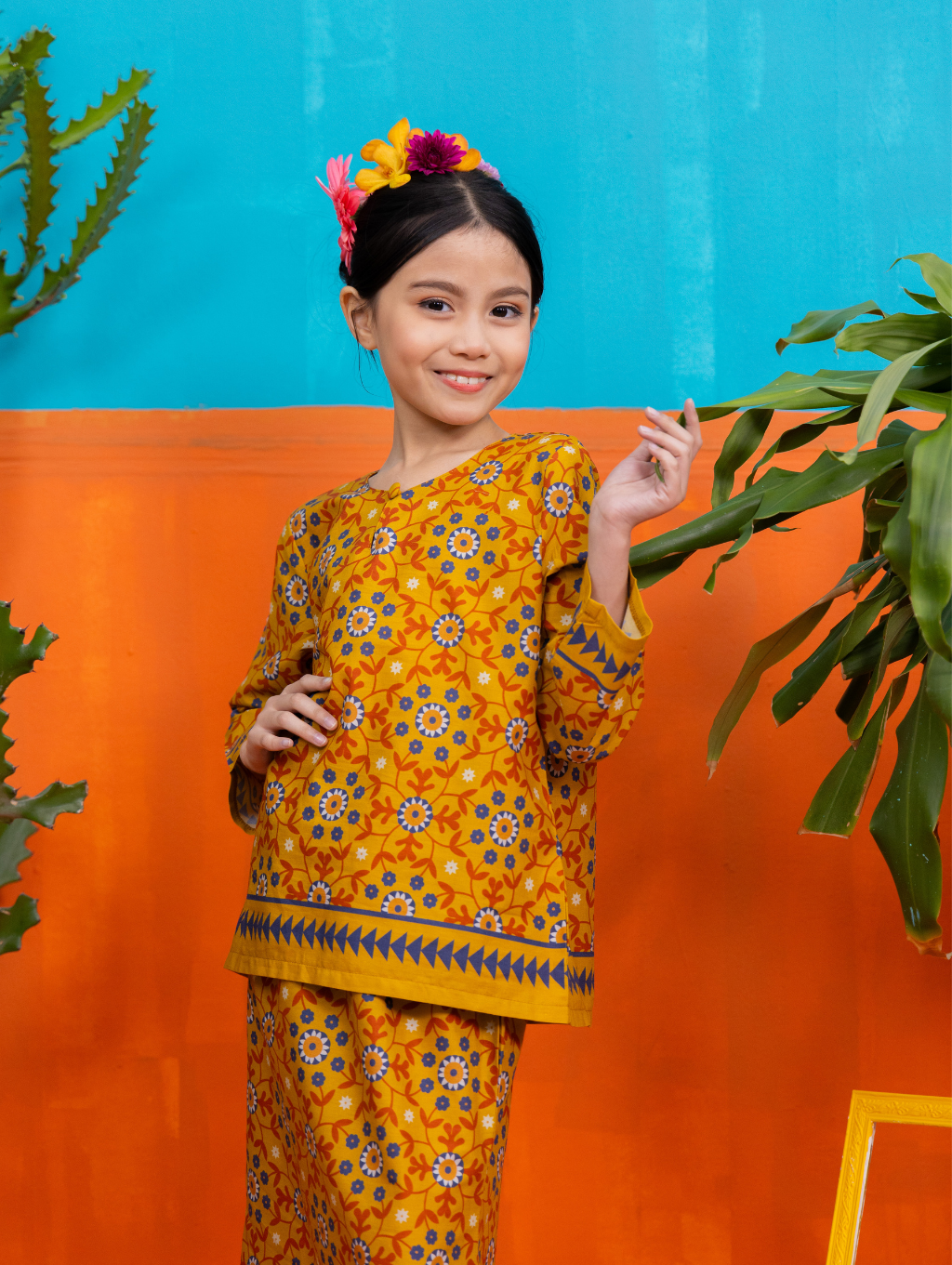 KIDS Catalina Kurung - Yellow