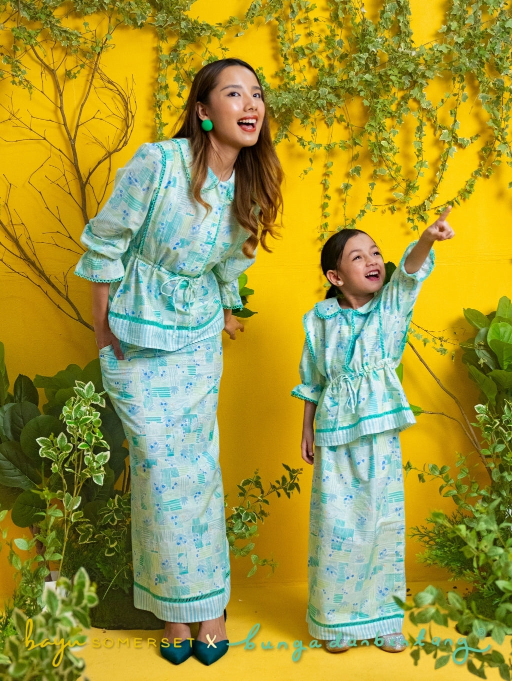 KIDS Tallulah Set in Kasih Green