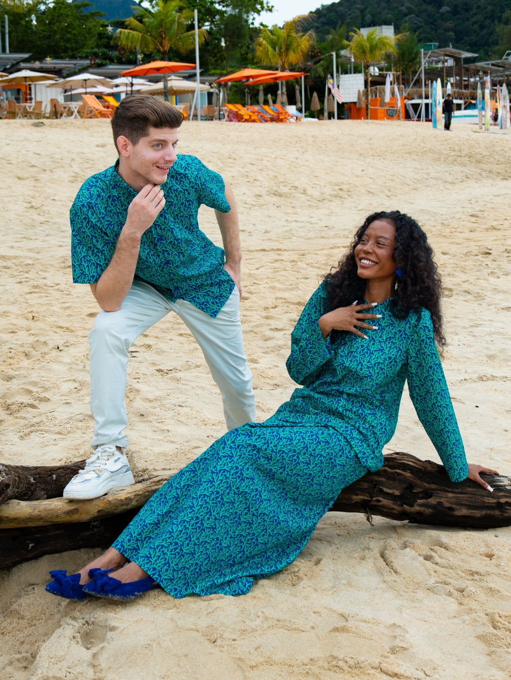 Ariel Kurung in Teal