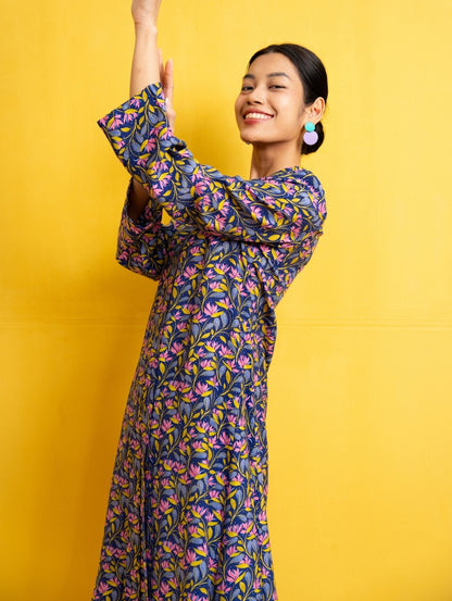 Rosa Maxi Kebaya - Marlowe Blue