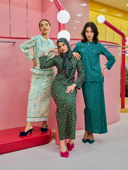 Ariel Kurung in Teal