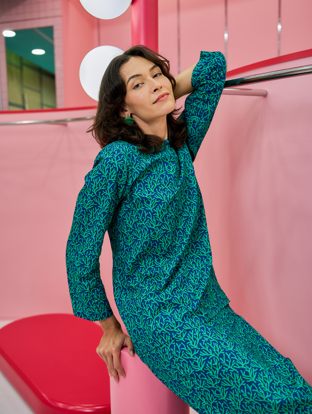 Ariel Kurung in Teal