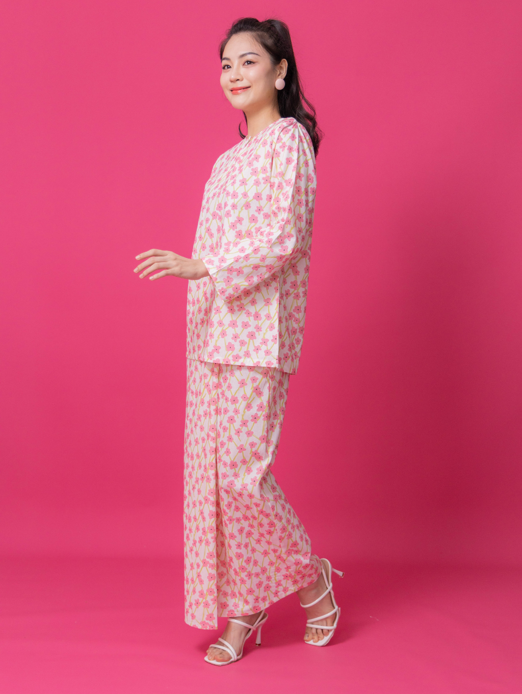 Alaska Kurung in Pink