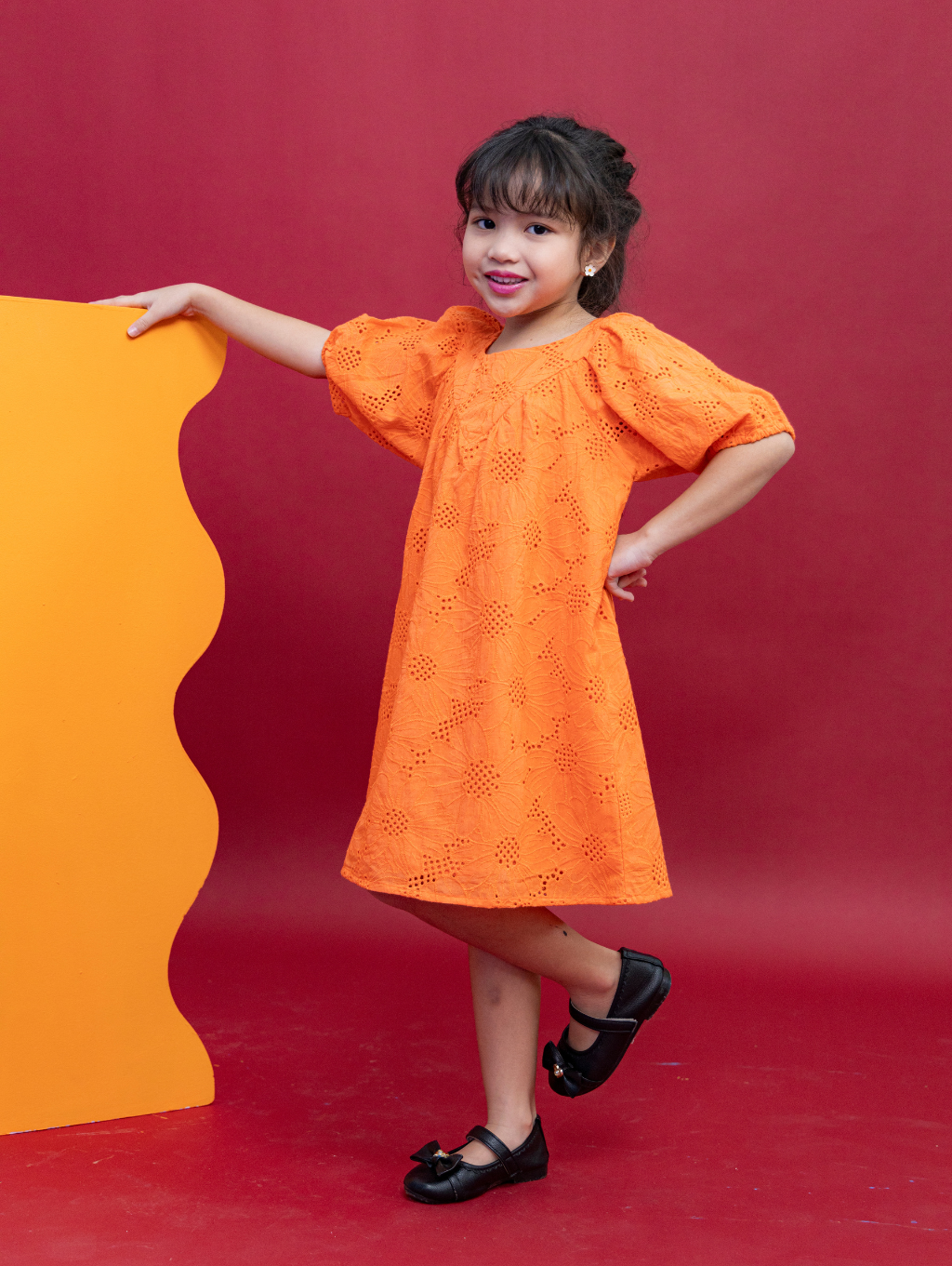 KIDS Jessie Dress - Orange
