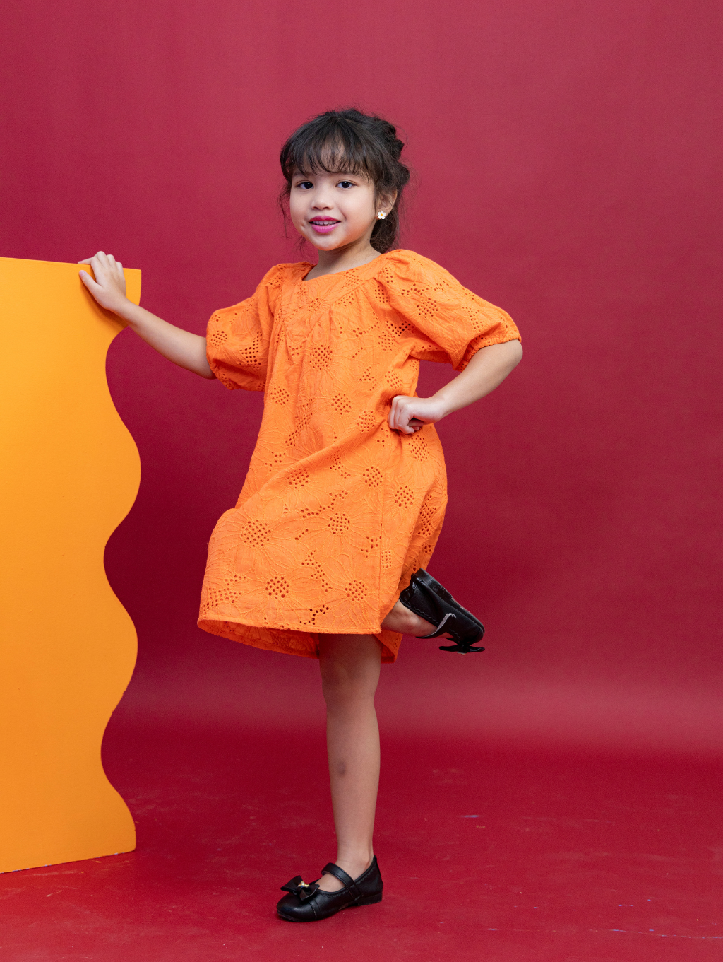 KIDS Jessie Dress - Orange