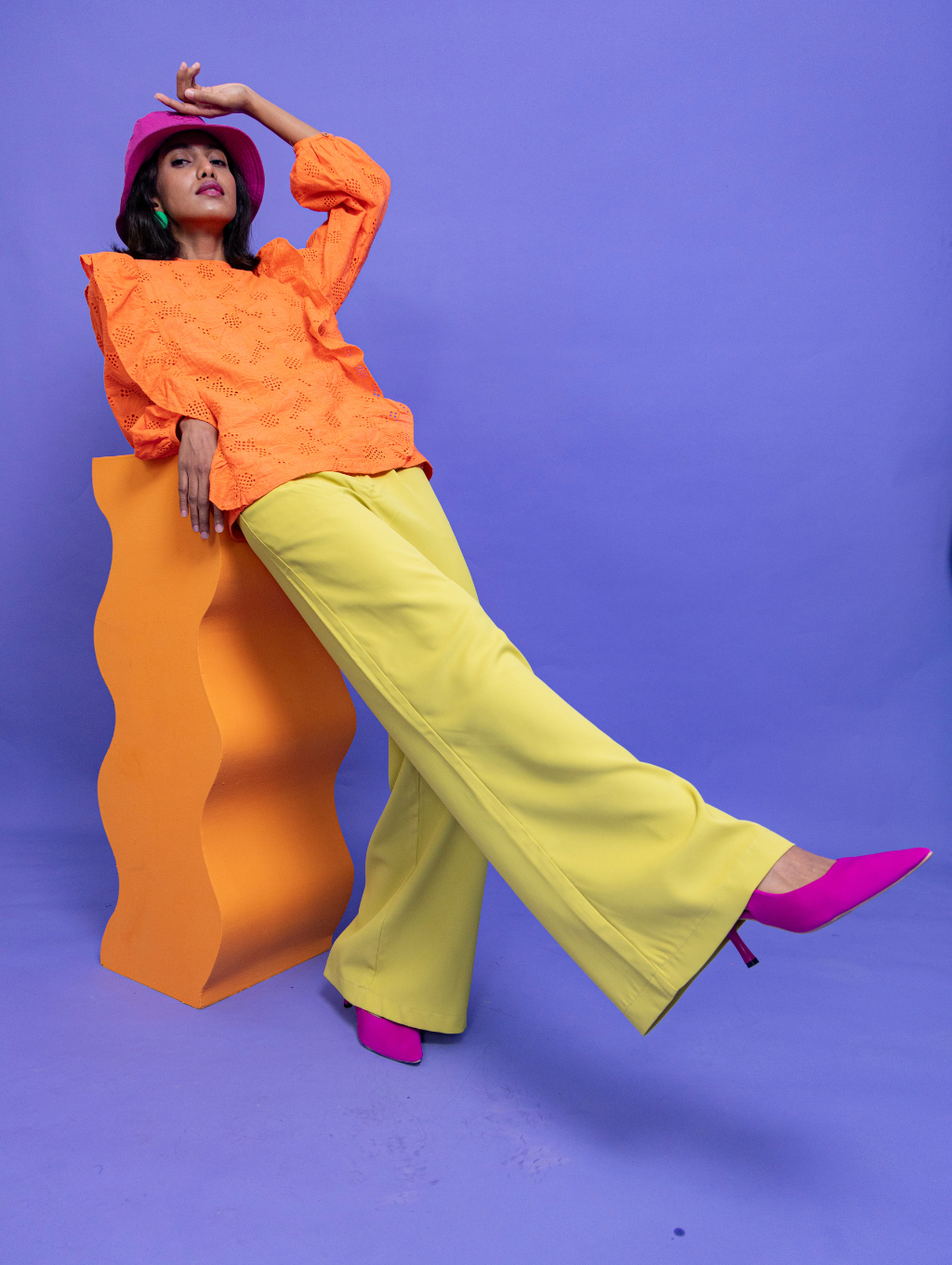 Ruby Trousers - Lime Green