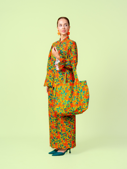 Canvas Tote Bag - Paloma Emerald