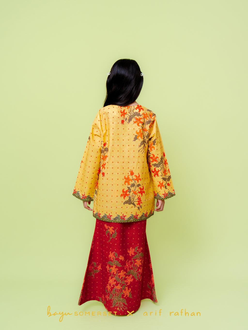 KIDS Kelumpang Kurung -  Merah