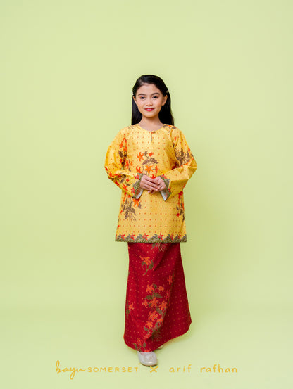 KIDS Kelumpang Kurung -  Merah