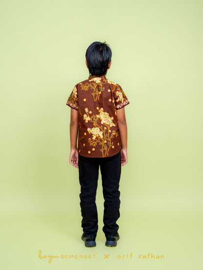 KIDS Basil Shirt - Kesidang Brown