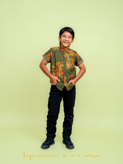 KIDS Basil Shirt - Kelumpang Hijau