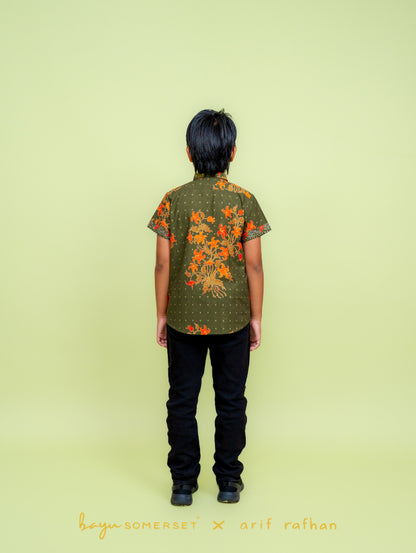 KIDS Basil Shirt - Kelumpang Hijau