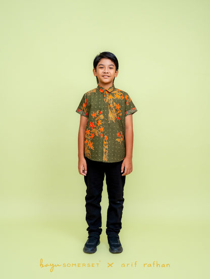 KIDS Basil Shirt - Kelumpang Hijau