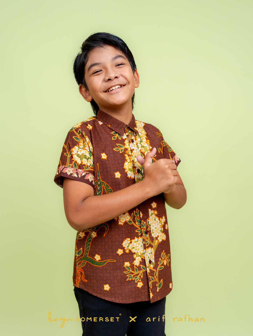 KIDS Basil Shirt - Kesidang Brown