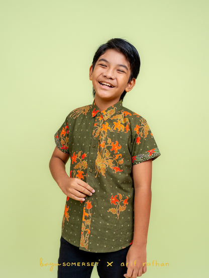 KIDS Basil Shirt - Kelumpang Hijau