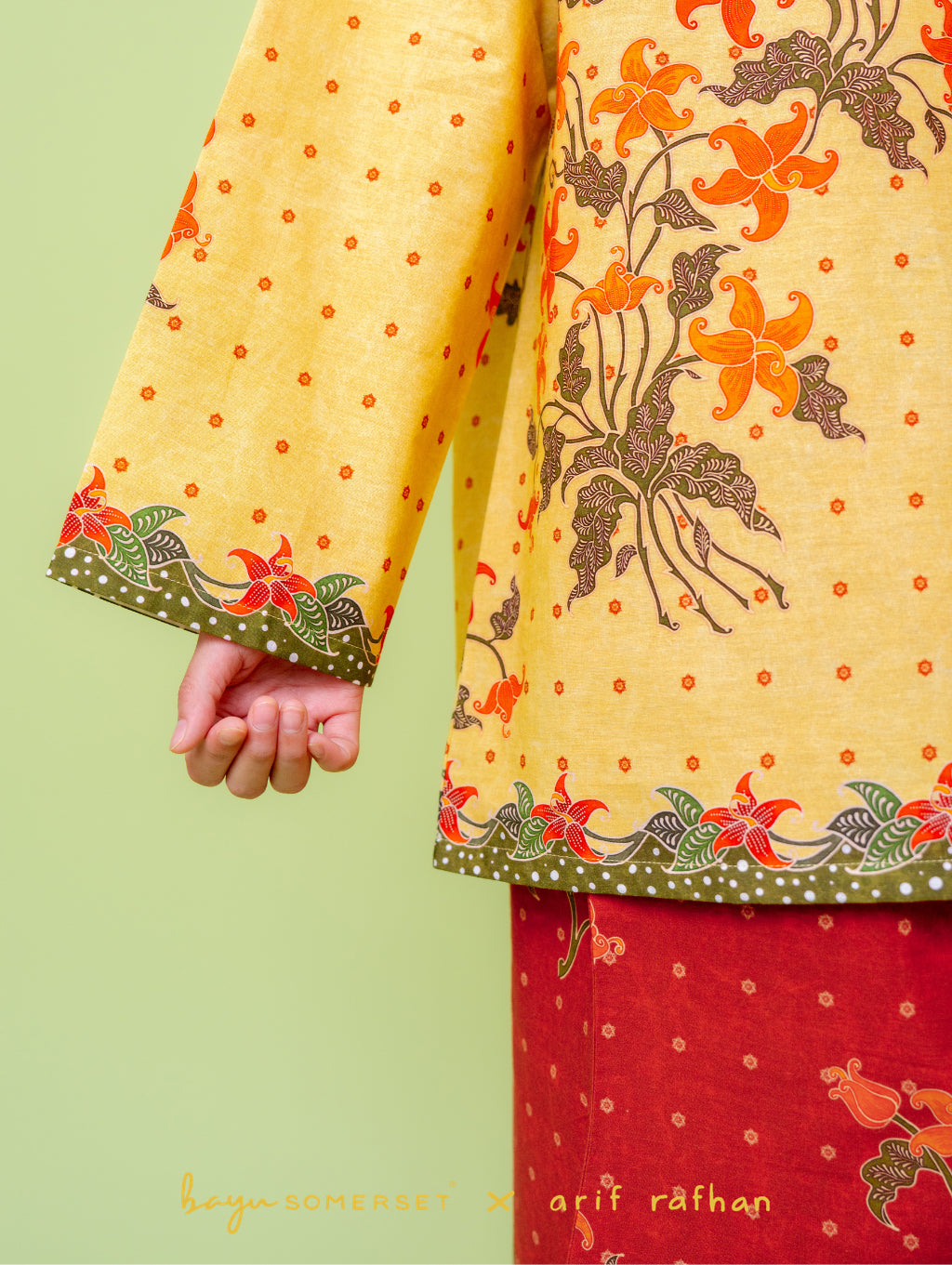 KIDS Kelumpang Kurung -  Merah