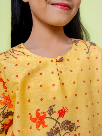 KIDS Kelumpang Kurung -  Merah
