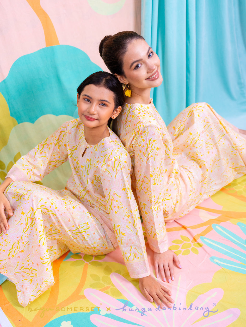 KIDS Fleur Kurung - Pink