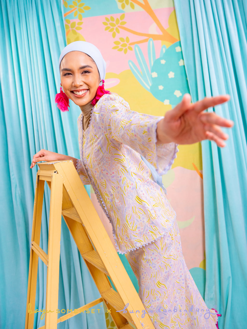 Miri Kebaya - Wildflower Blue