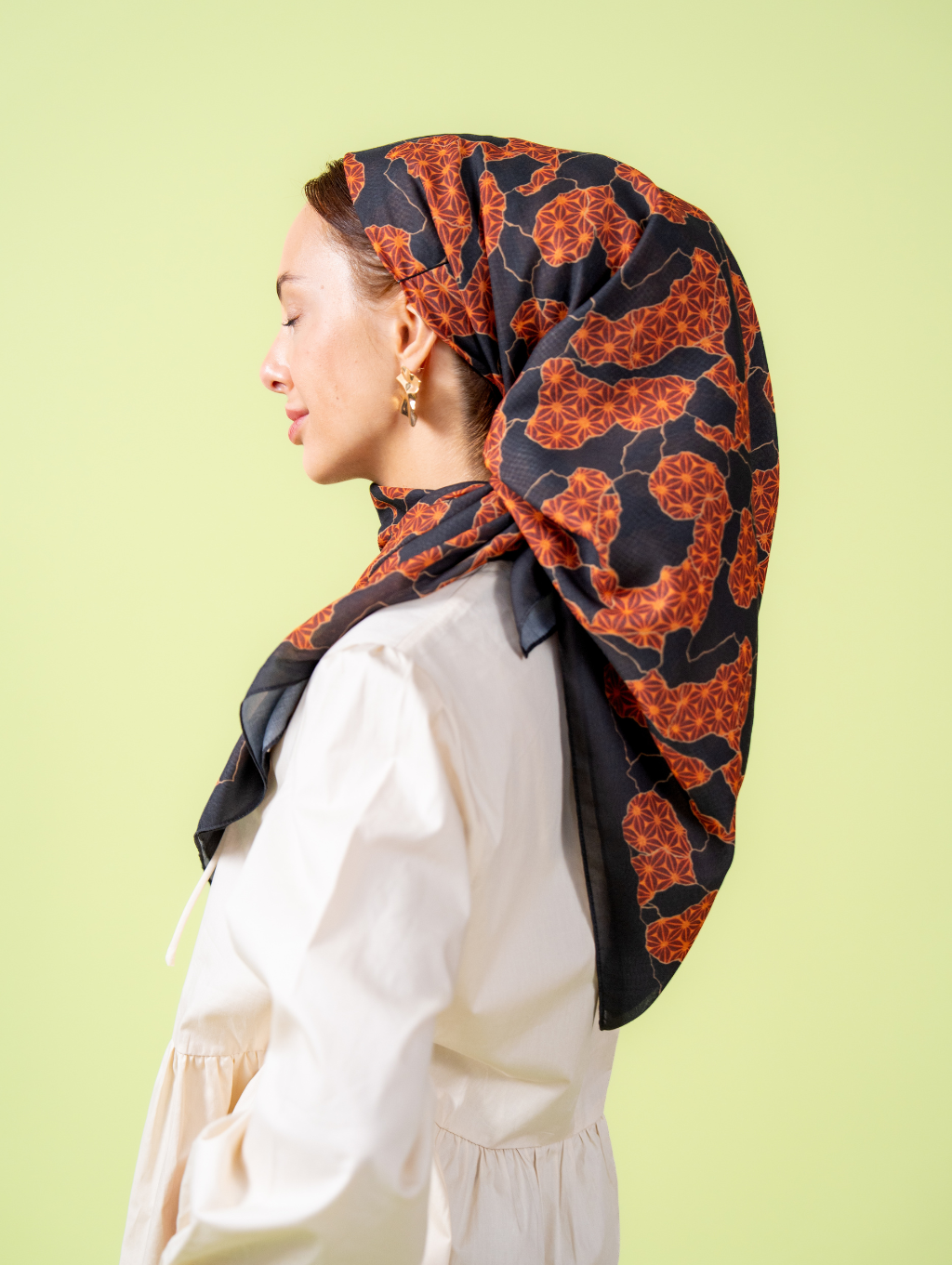 Square Scarf - Blaze Red