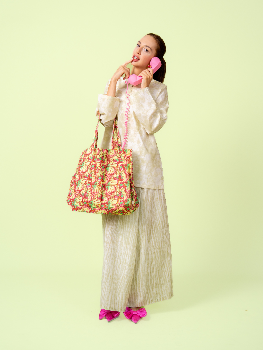 Canvas Tote Bag - Mariposa Green