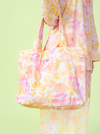 Canvas Tote Bag - Calanthe Pink