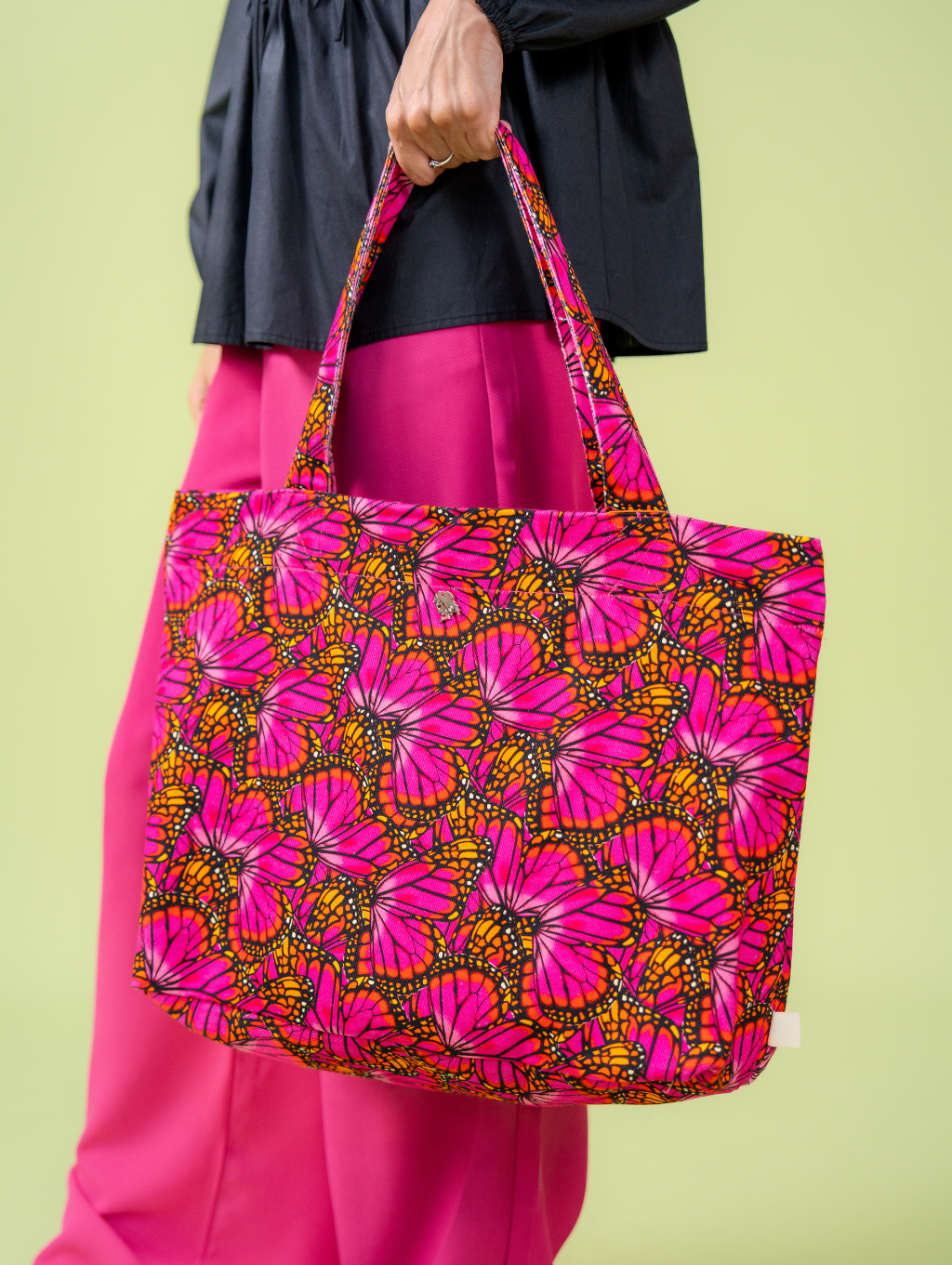 Canvas Tote Bag - Mariposa Fuchsia