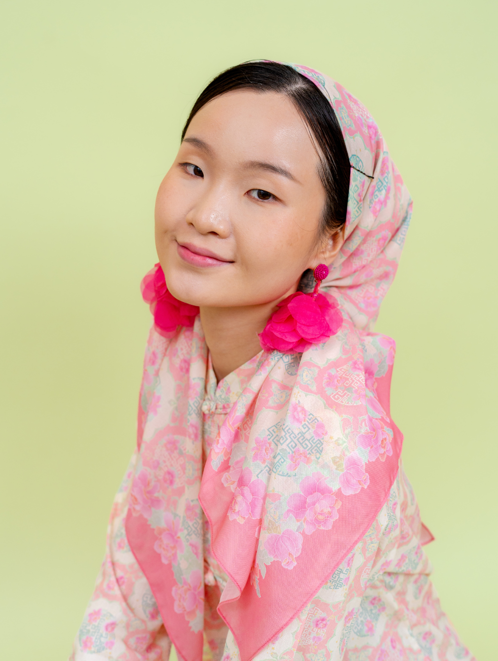 Square Scarf - Gui Peach