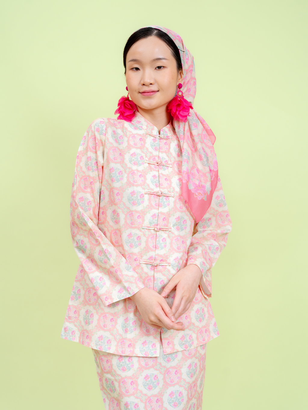 Mandarin Kurung - Gui Peach