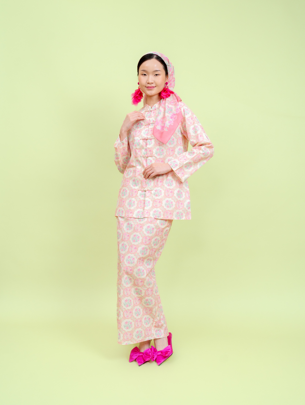 Mandarin Kurung - Gui Peach