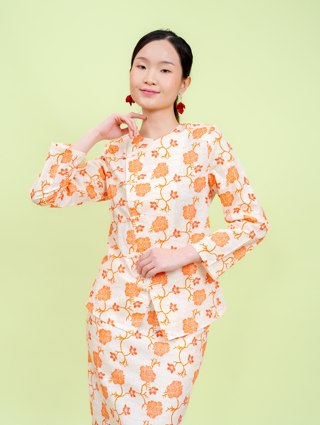 Dynasty Kebaya - Peach