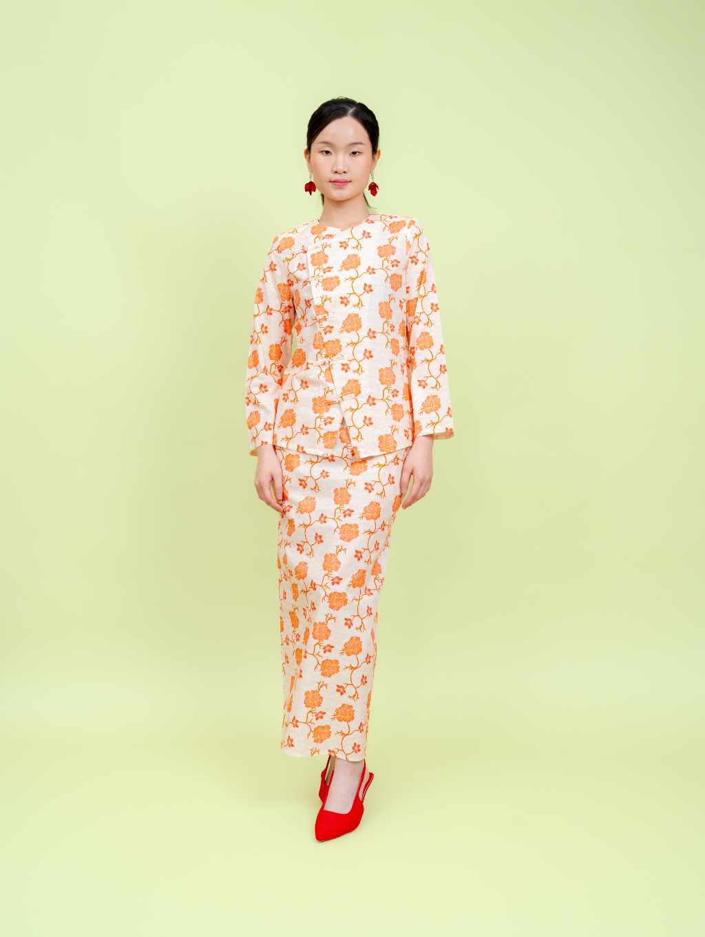 Dynasty Kebaya - Peach