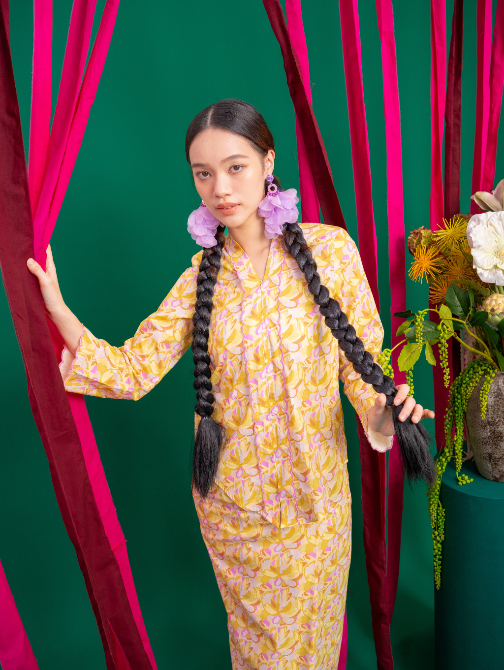 Elora Kebaya - Lime Green