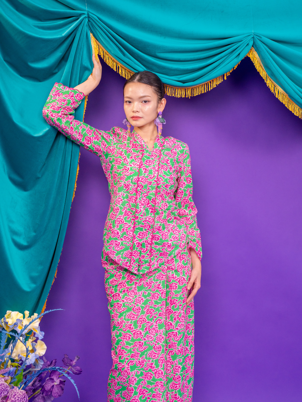 Elora Kebaya - Cloverly Green
