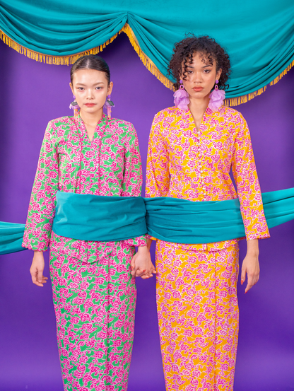 Melour Kebaya - Cloverly Yellow