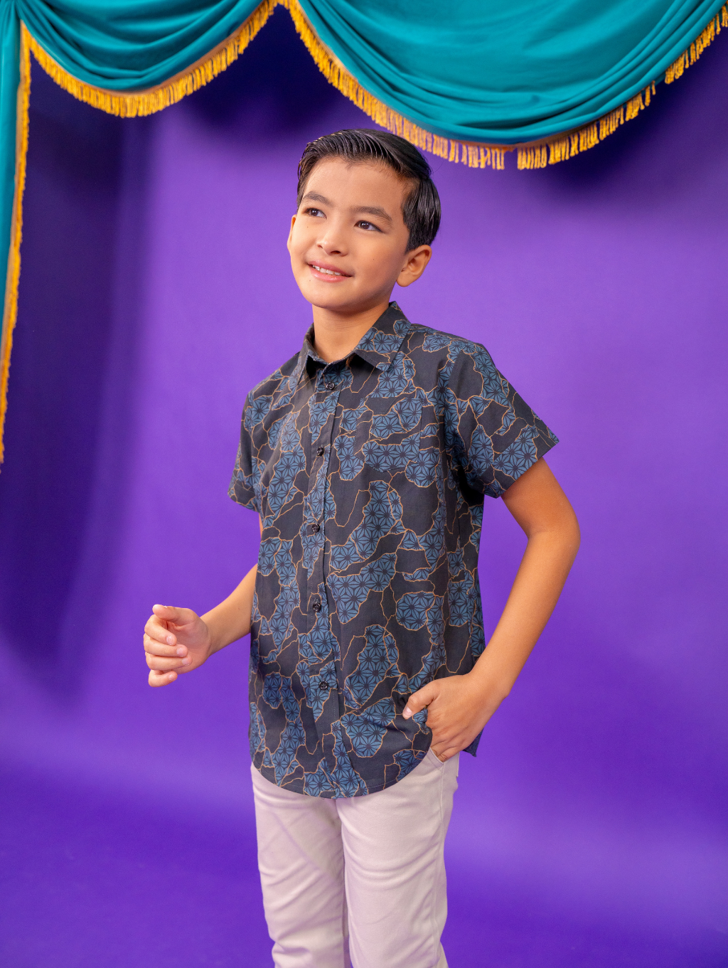 KIDS Basil Shirt - Blaze Black