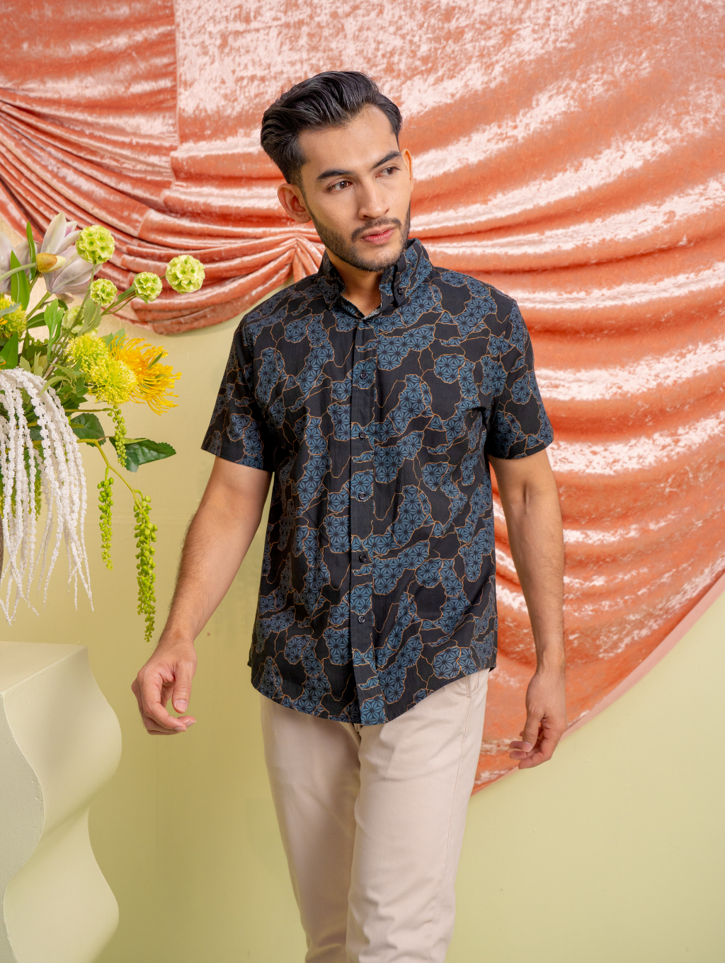 Basil Shirt - Blaze Black