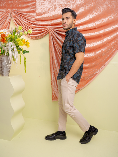 Basil Shirt - Blaze Black