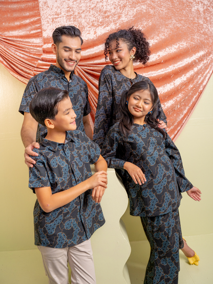 Merdu Midi Kurung - Blaze Black
