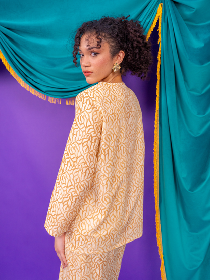 Grain Kurung - Cream